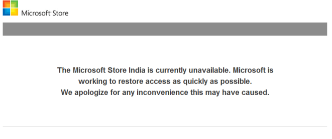 Microsoft store hacked