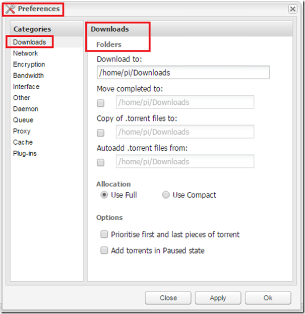 deluge-web-Preferences-Downloads